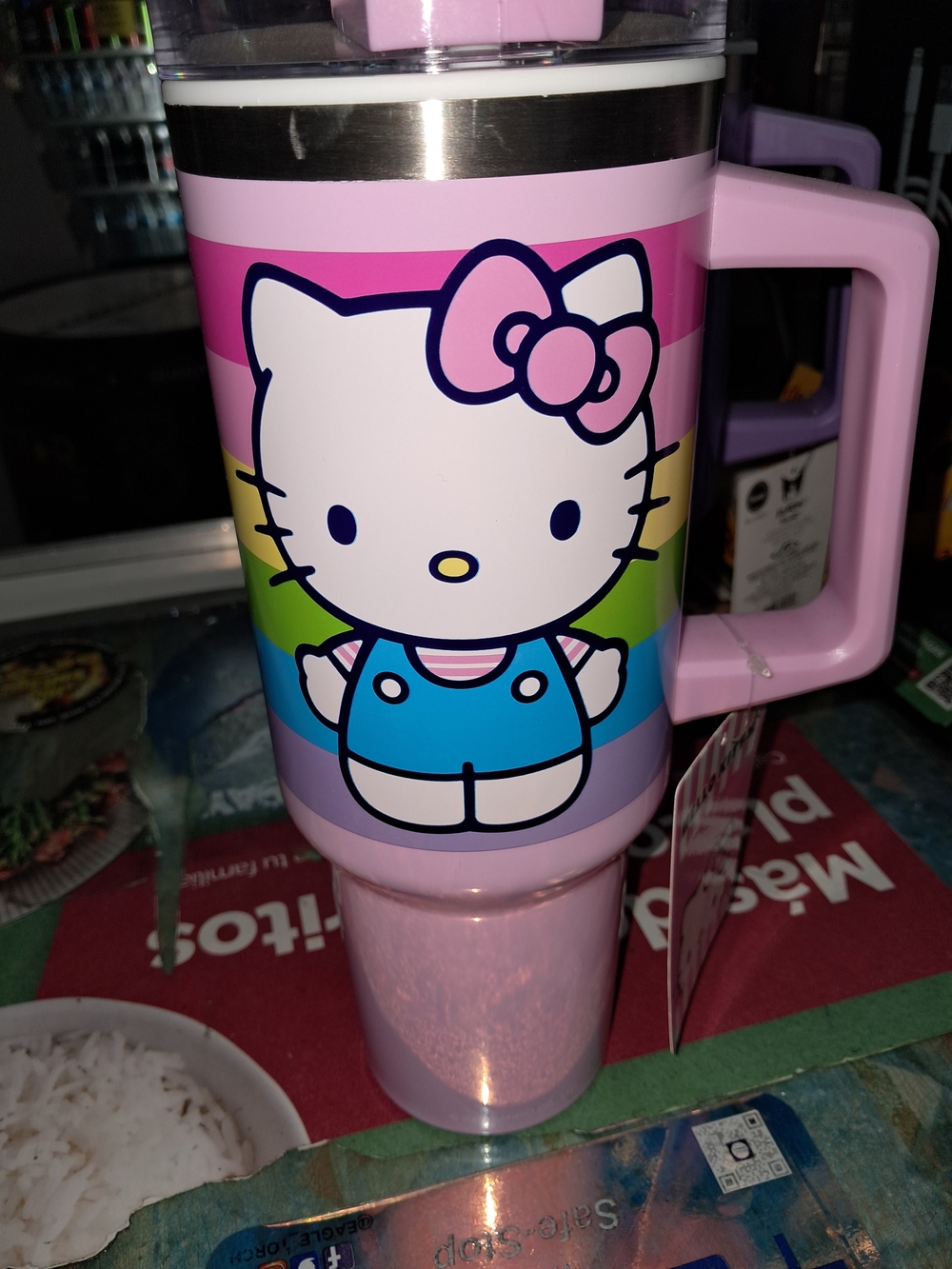 Sanrio Hello Kitty Pink Rainbow Insulated Mug